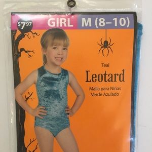 Girls costume leotard Blue medium 10/12